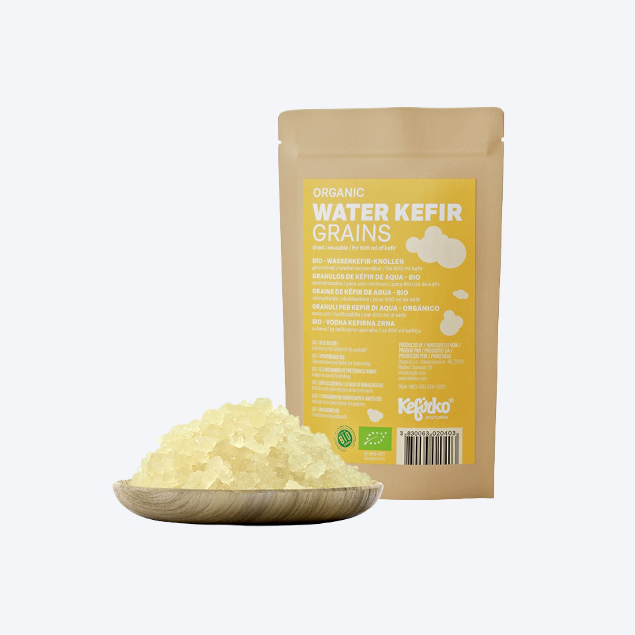 Kefirko Organic Water Kefir Grains - 5g