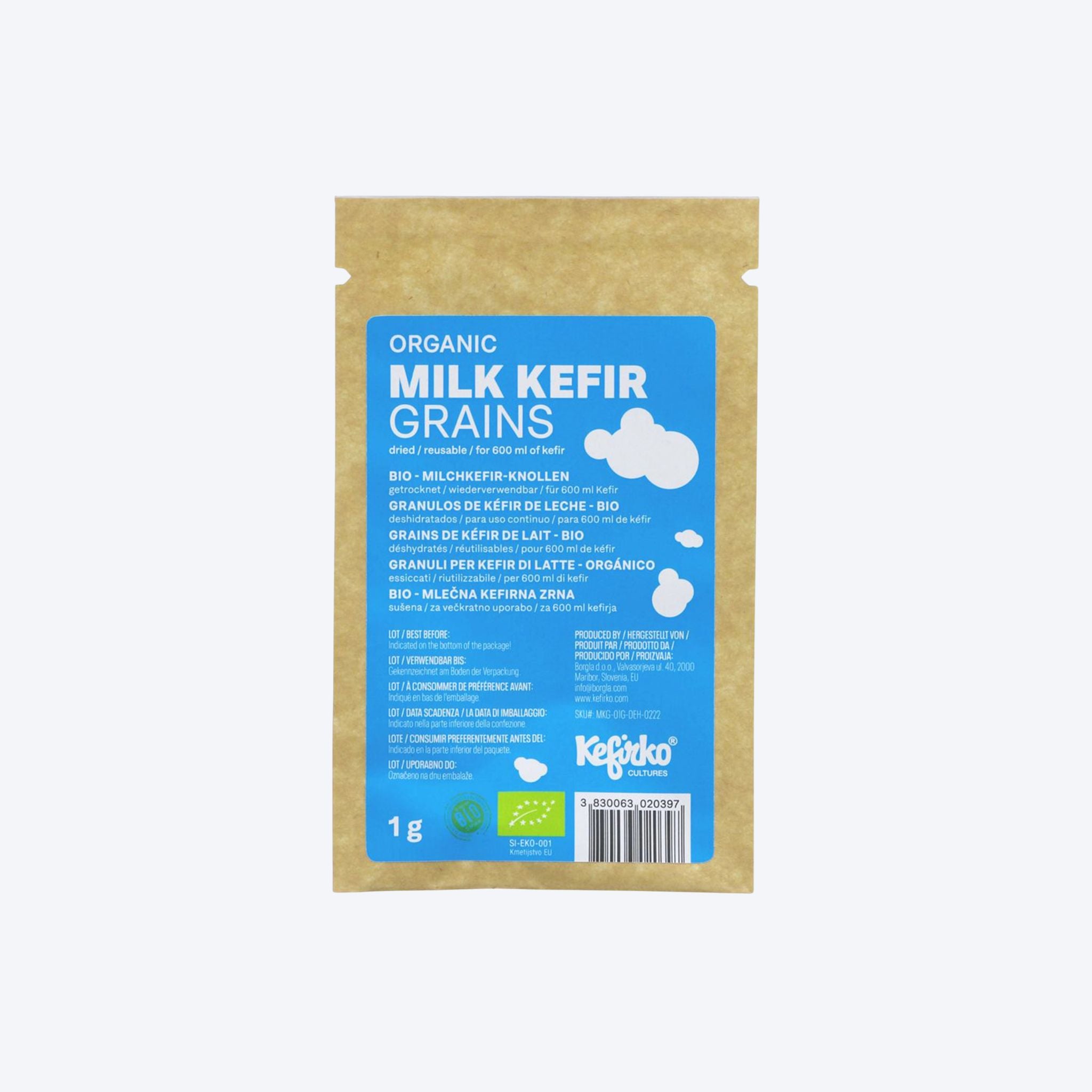 Kefirko Organic Milk Kefir Grains - 1g