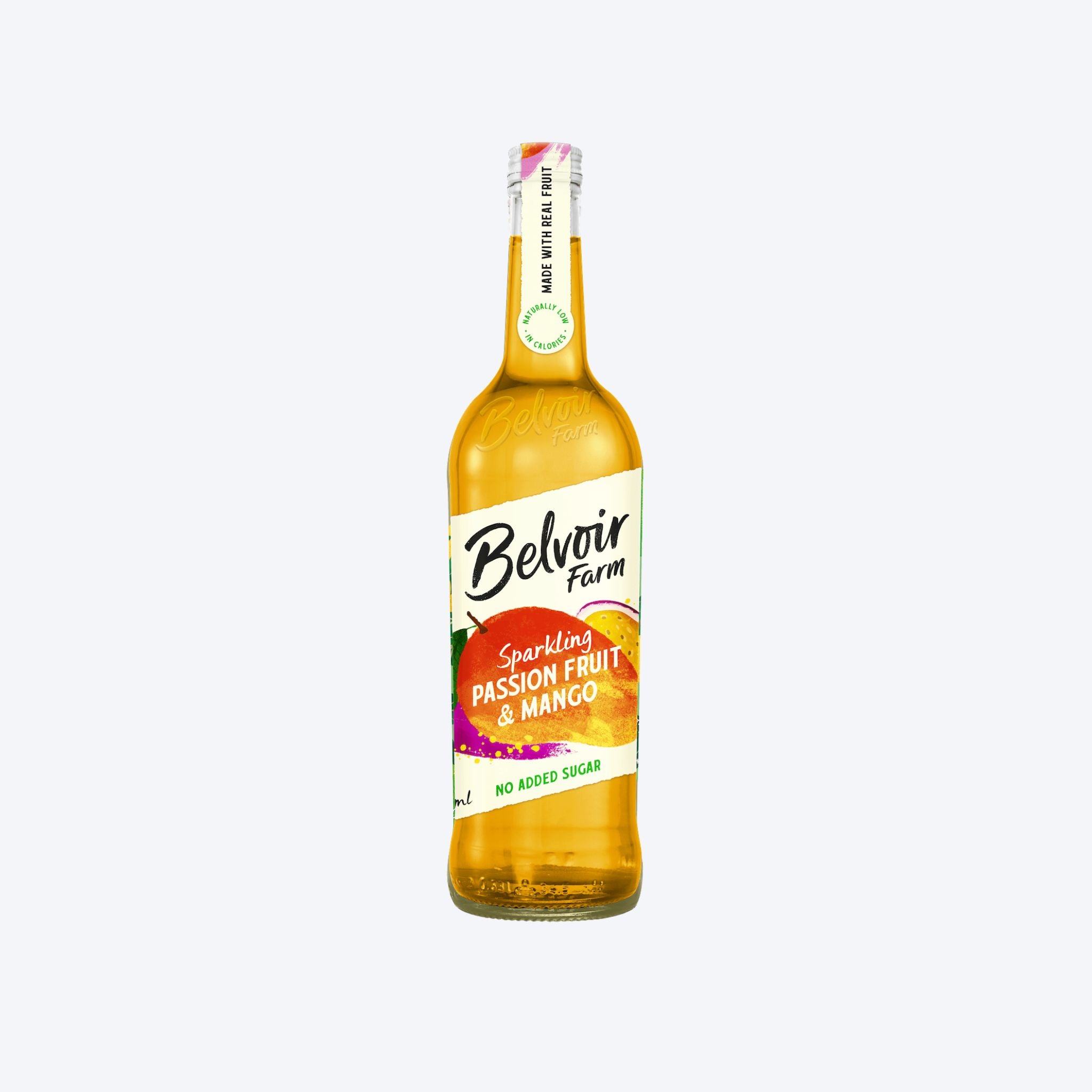 Belvoir Farm Sparkling Passion Fruit & Mango (No Added Sugar) - 750ml