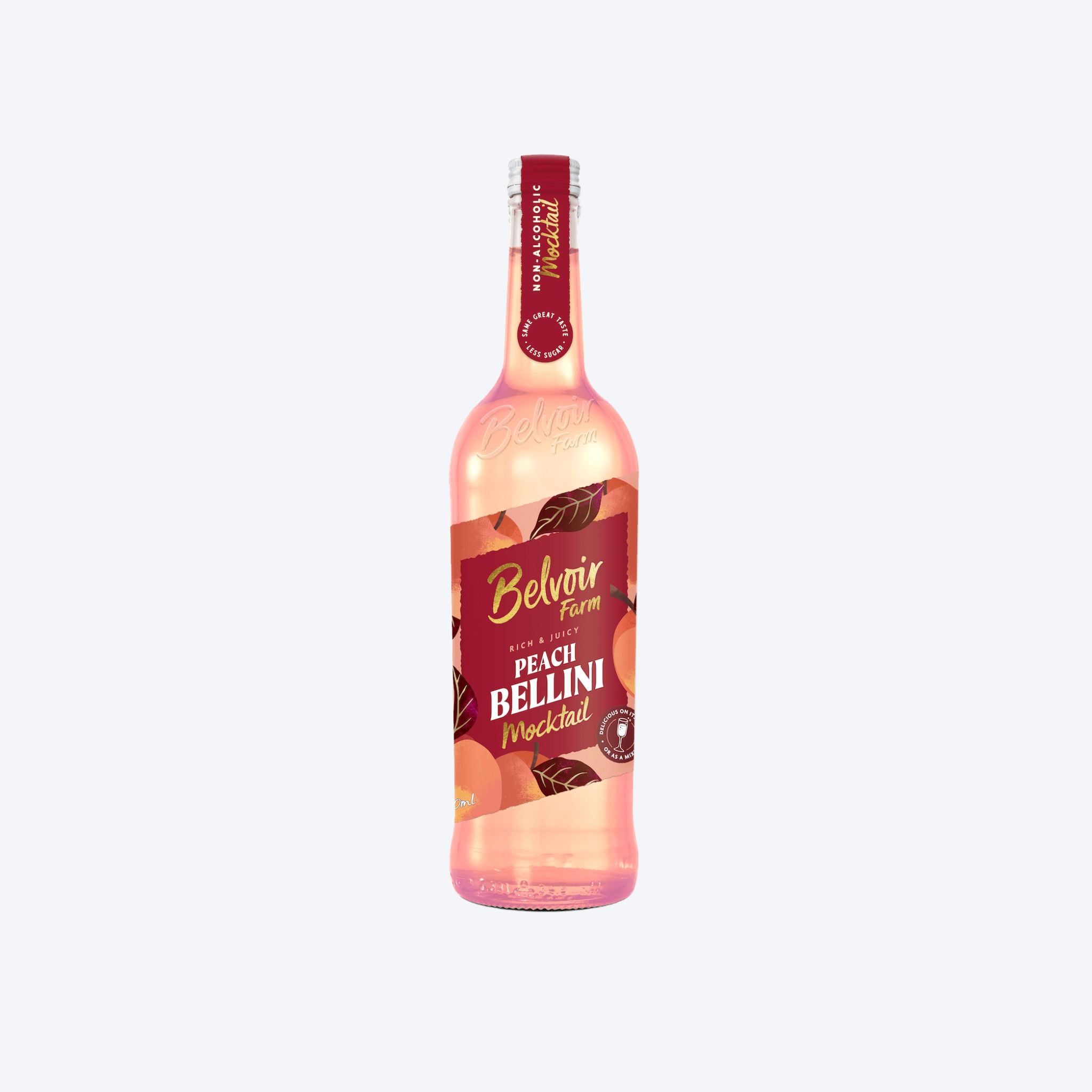 Belvoir Farm Sparkling Non-Alcoholic Peach Bellini - 750ml