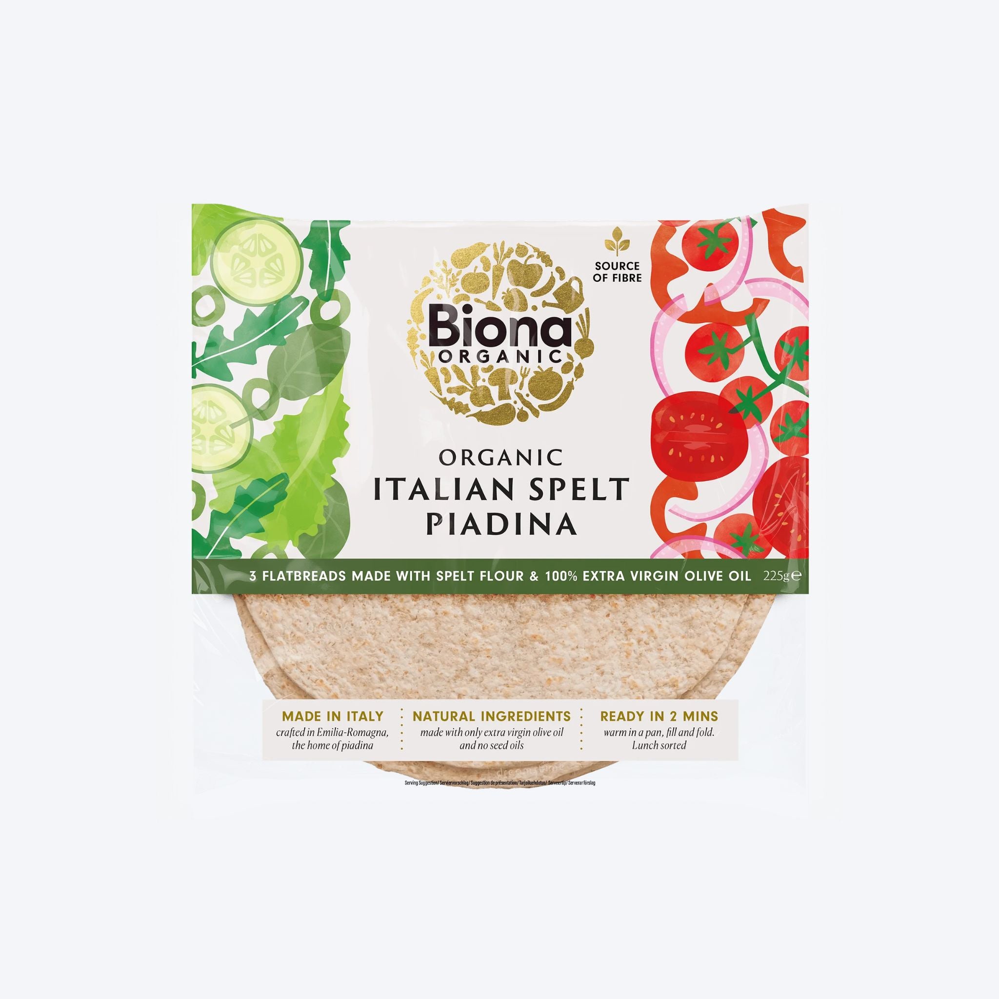 Biona Organic Piadina Flatbread - 225g