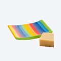 Fairtrade Hand Painted Rainbow Stripe Soap Dish