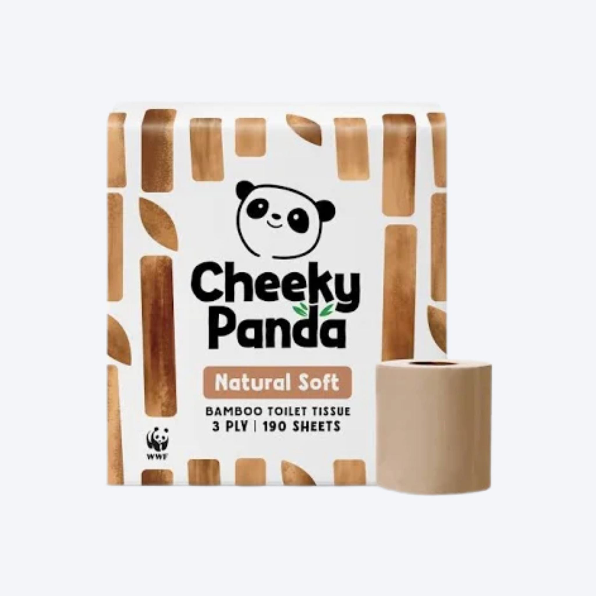 Cheeky Panda Natural Soft Toilet Tissue x9