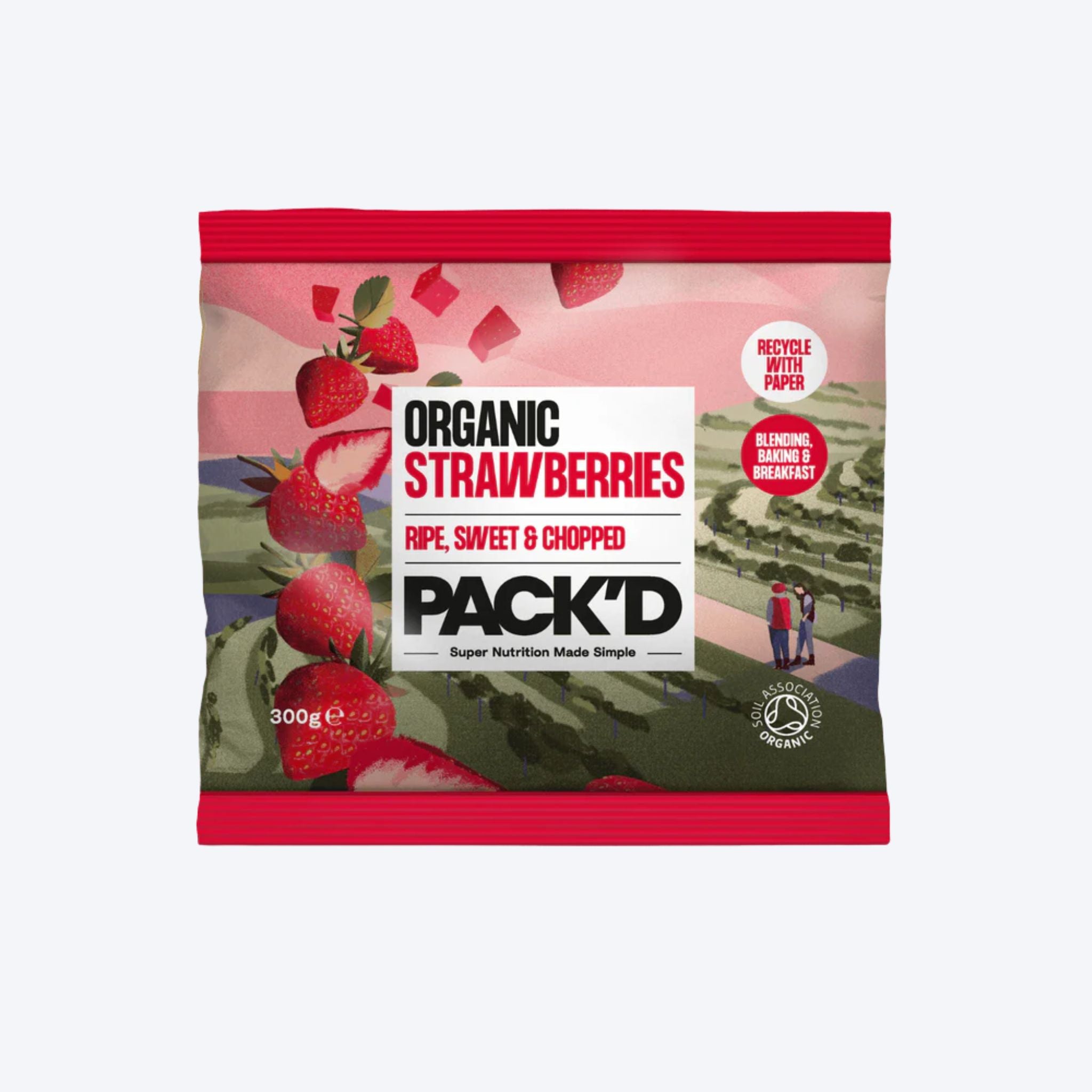 Pack'd Organic Strawberries - 300g