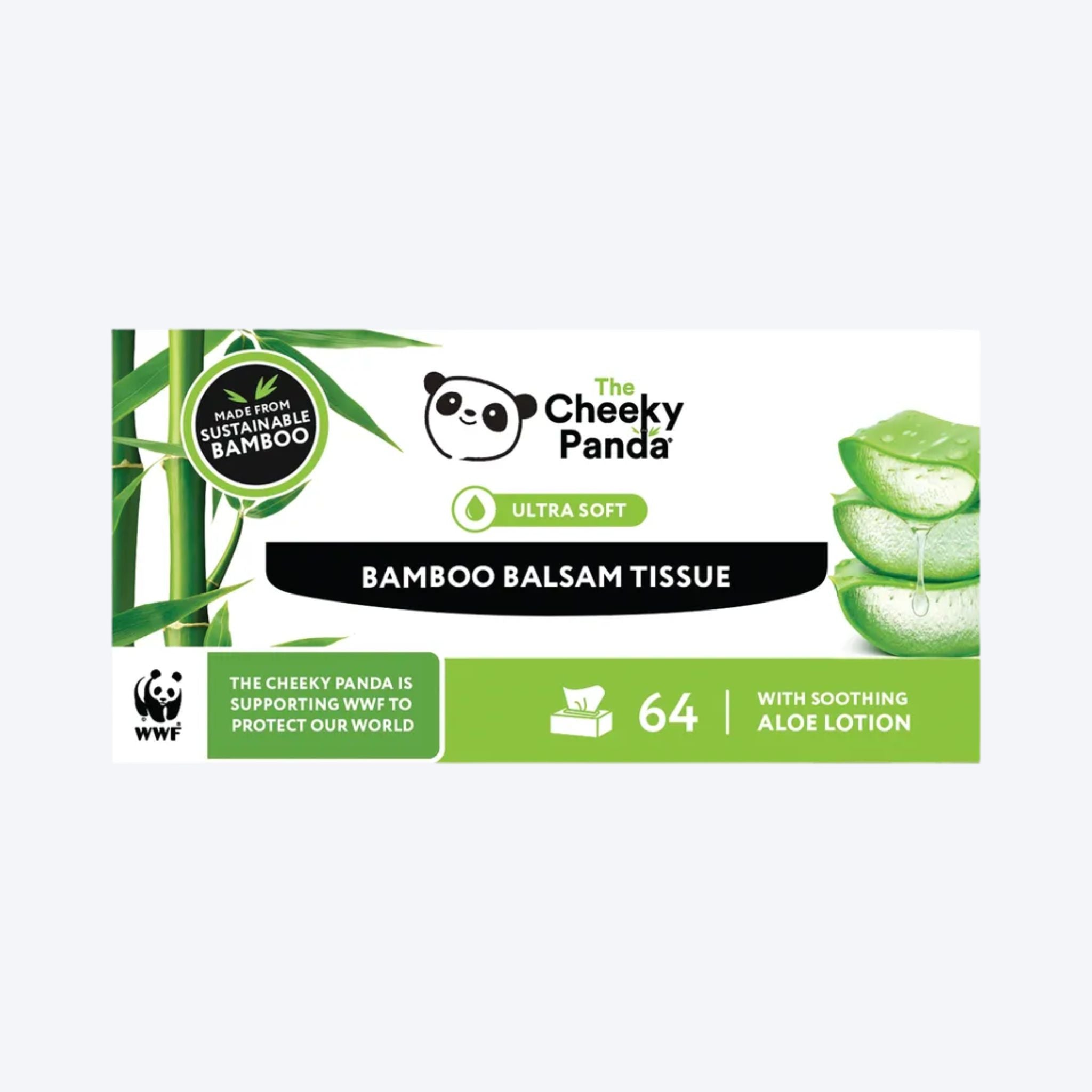 The Cheeky Panda Tissue Box x64 Tissues