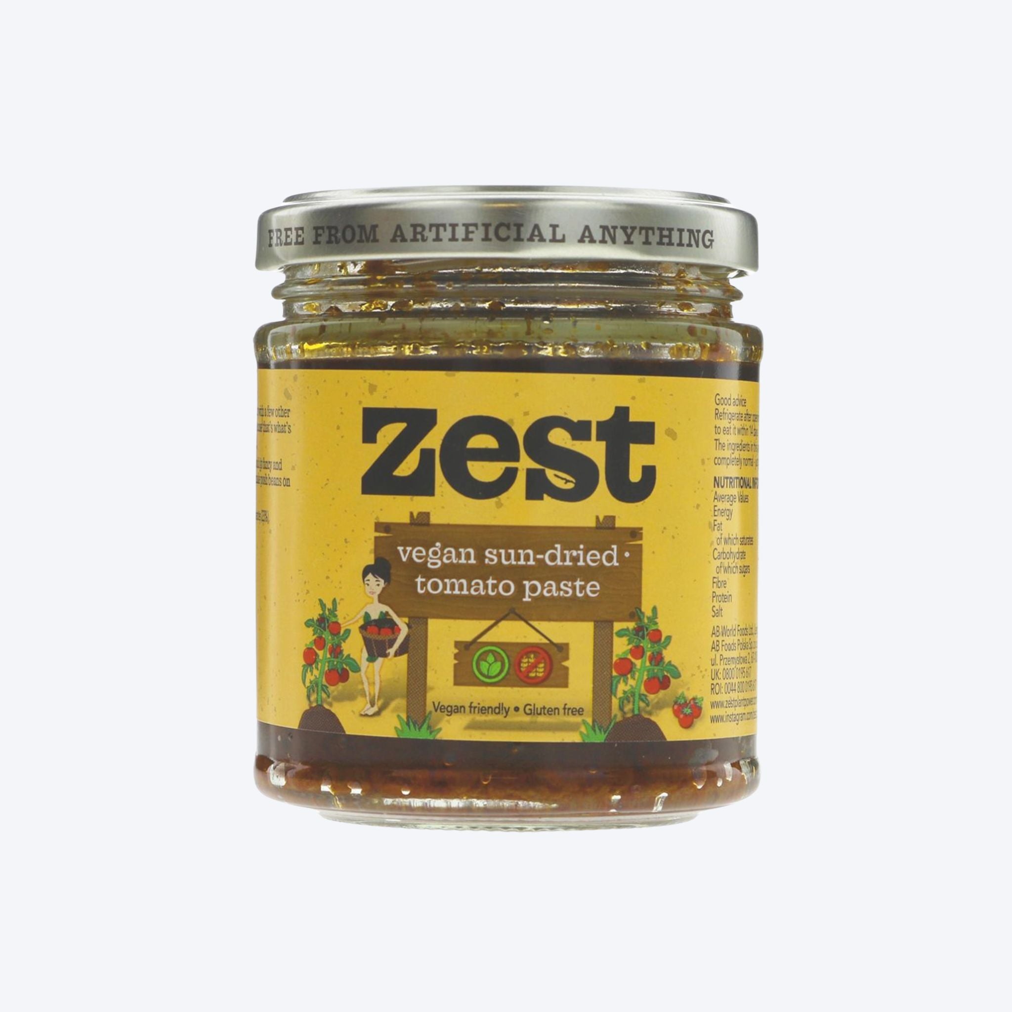 Zest Vegan Sundried Tomato Paste - 170g