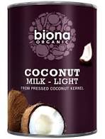 Biona Organic Coconut Milk -light 400ml Tin