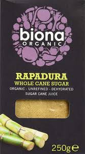 Biona Organic Rapadura Whole Cane Sugar 250g