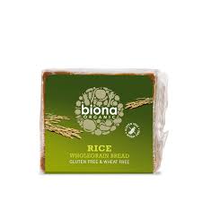 Biona Organic Rice Wholegrain bread- Gluten and Wheat Free 500g