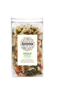 Biona Organic Spelt Fusilli Tricolore Pasta 250g