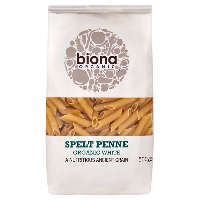Biona Spelt Penne 500g Pasta (White Organic)