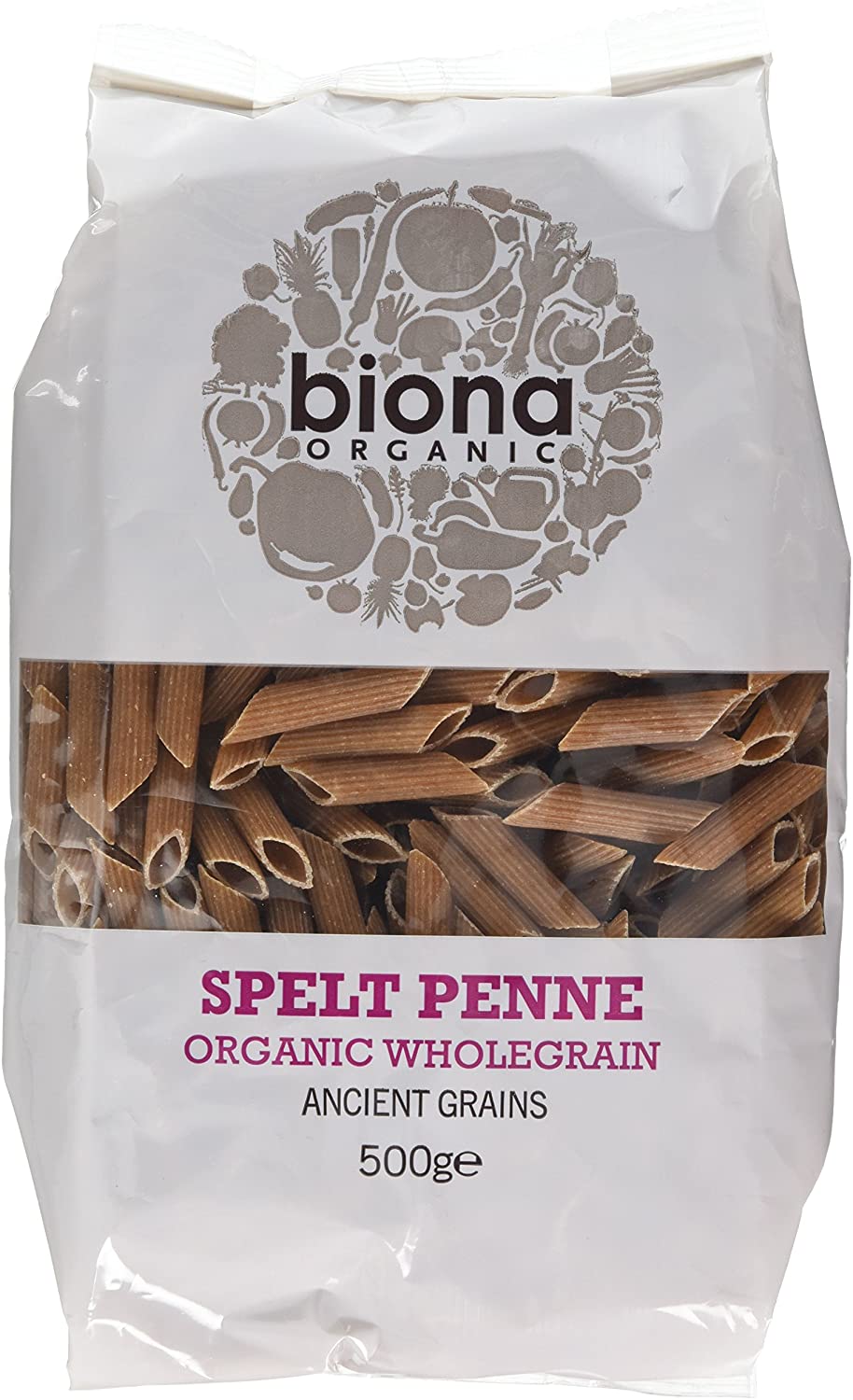 Biona Spelt Penne 500g (Organic Wholegrain)