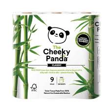 Cheeky Panda Bamboo Toilet Rolls x9