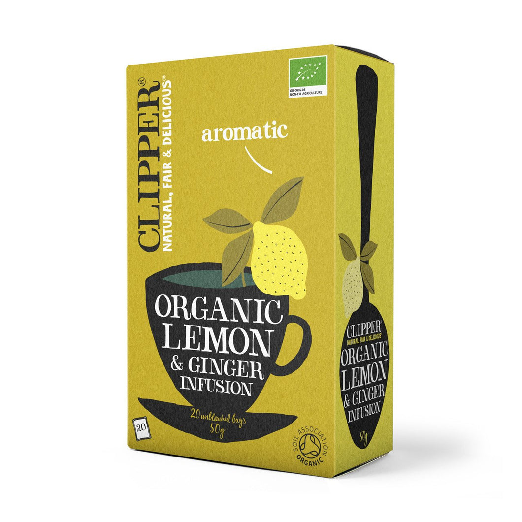 Clipper Teas Organic Lemon & Ginger Infusion Tea