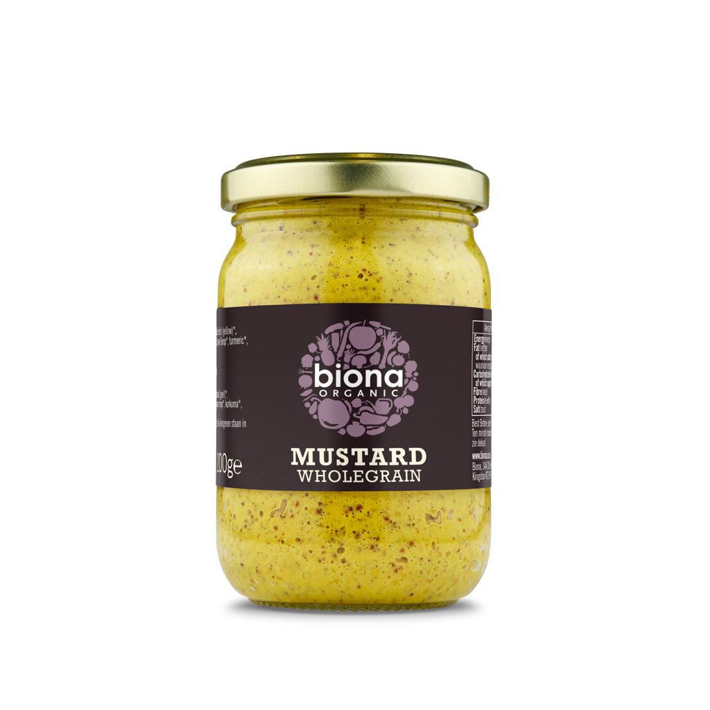 Biona Organic Mustard Wholegrain 200g