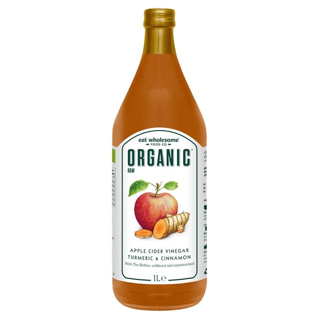 Eat Wholesome Organic Raw Apple Cider Vinegar Turmeric & Cinnamon 1L