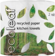 Ecoleaf Recycled Kitchen Rolls 2 pack