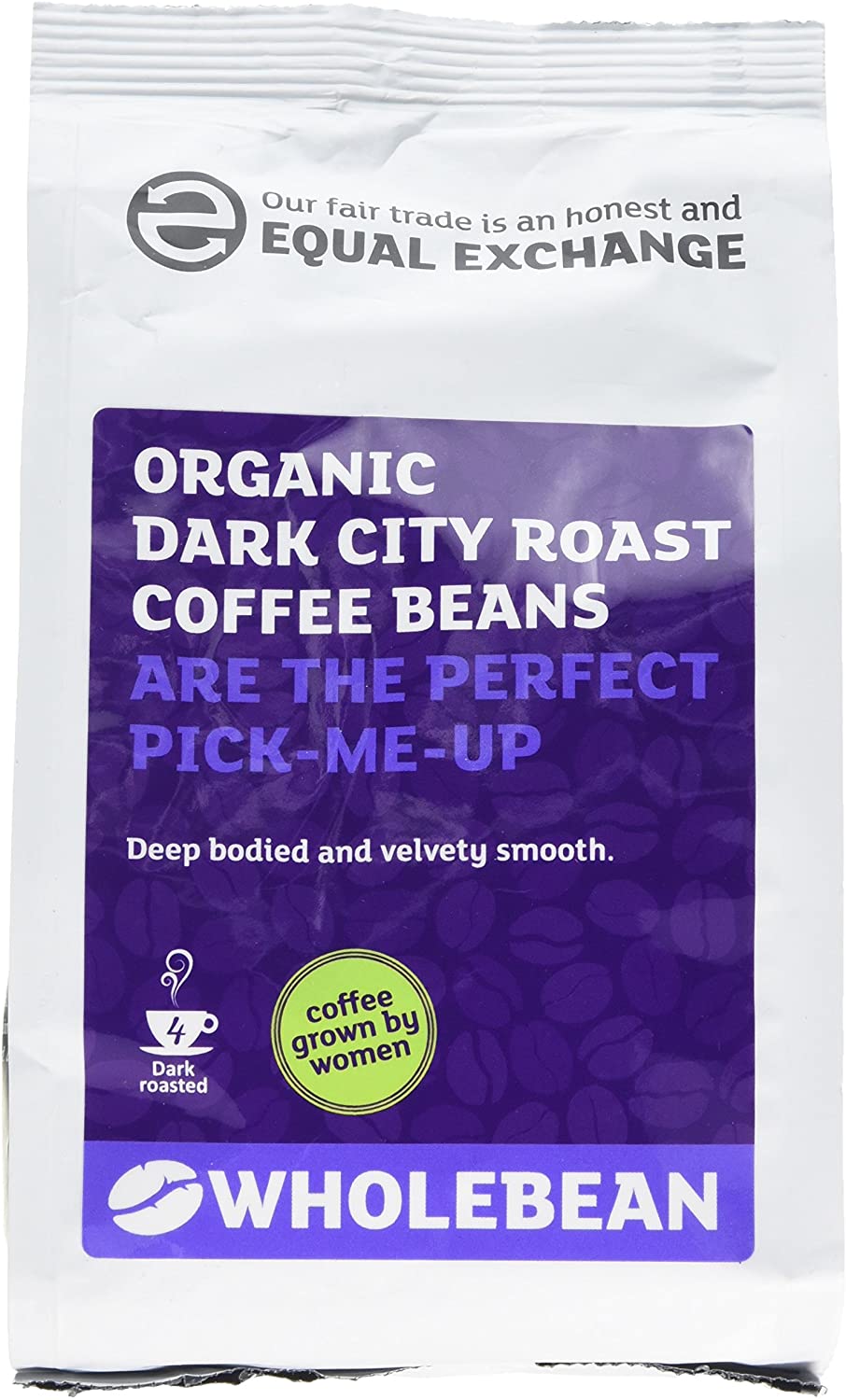 Equal Exchange Organic Dark City Roast Whole Bean Coffee