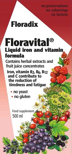 Floravital Liquid Iron & Vitamin Formula 500mls