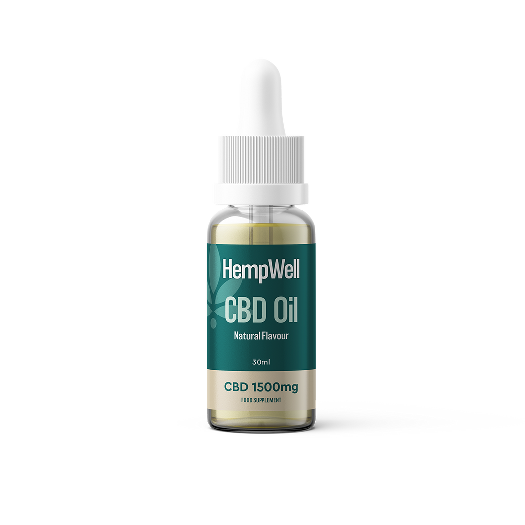 HempWell CBD Oil | 1500mg CBD | 30ml Bottle
