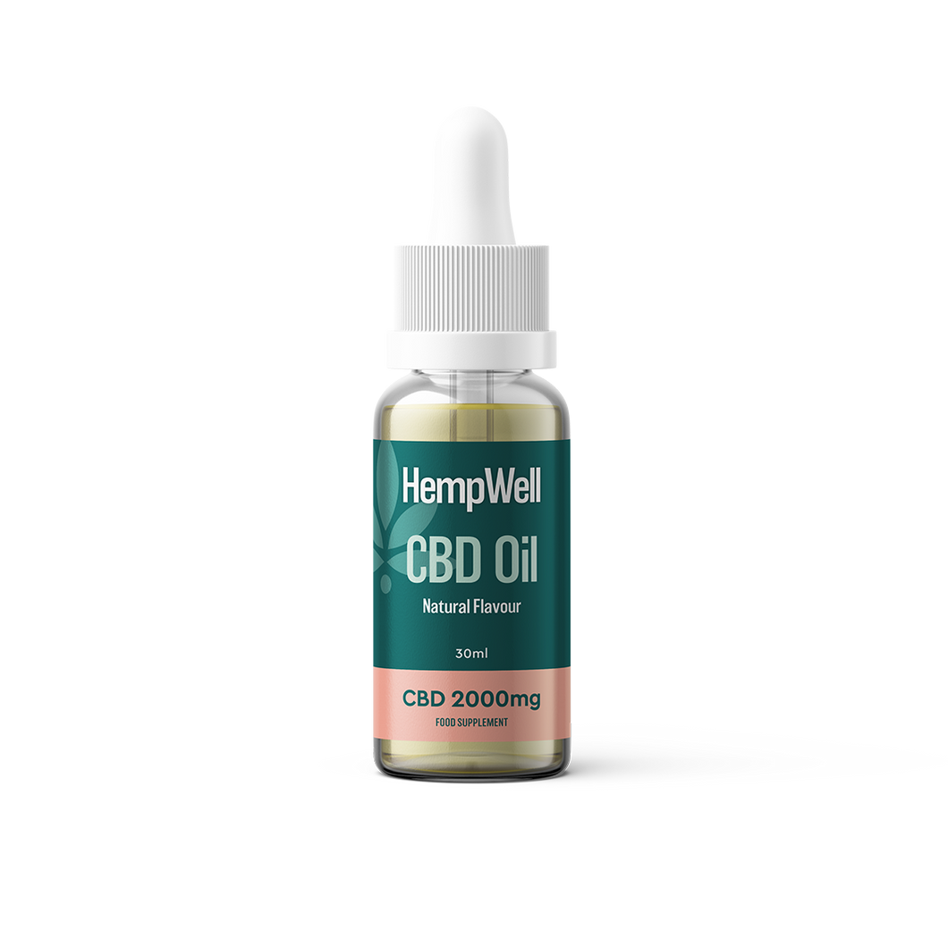 HempWell CBD Oil | 2000mg CBD | 30ml Bottle