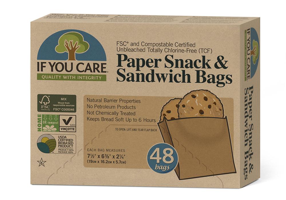 If You Care Paper Snack & Sandwich Bags 48x