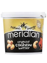 Meridian Organic Crunchy Cashew Butter 1kg