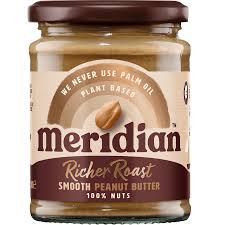 Meridian Organic Richer Roast Smooth Peanut Butter 280g