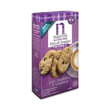 Nairns Gluten Free Biscuit Breaks Oat Blueberry and Raspberry