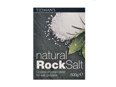 Tidman’s Natural Coarse Rock Salt 500g
