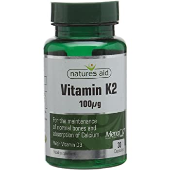 Natures Aid K2 100mg 30 Tabs