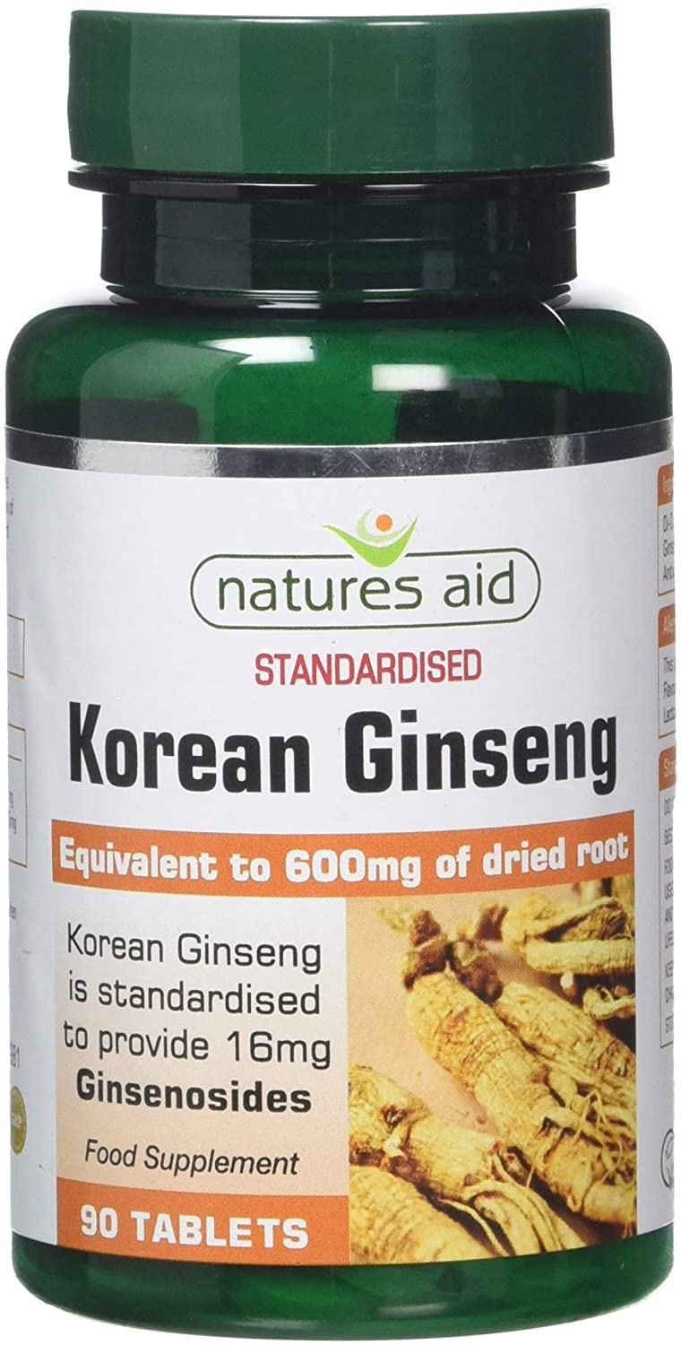 Natures Aid Korean Ginseng 90 Tabs
