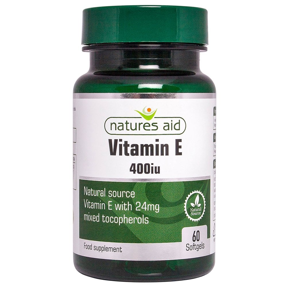 Natures Aid Vitamin E 400iu  60 SoftGels