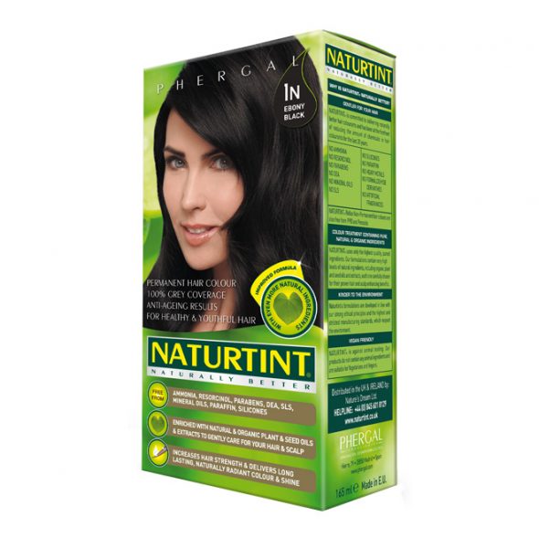NaturTint Hair Dye - Ebony Black (1N)