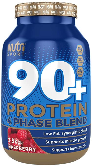 NutriSport Raspberry 4 Phase Blend Protein Powder 908g