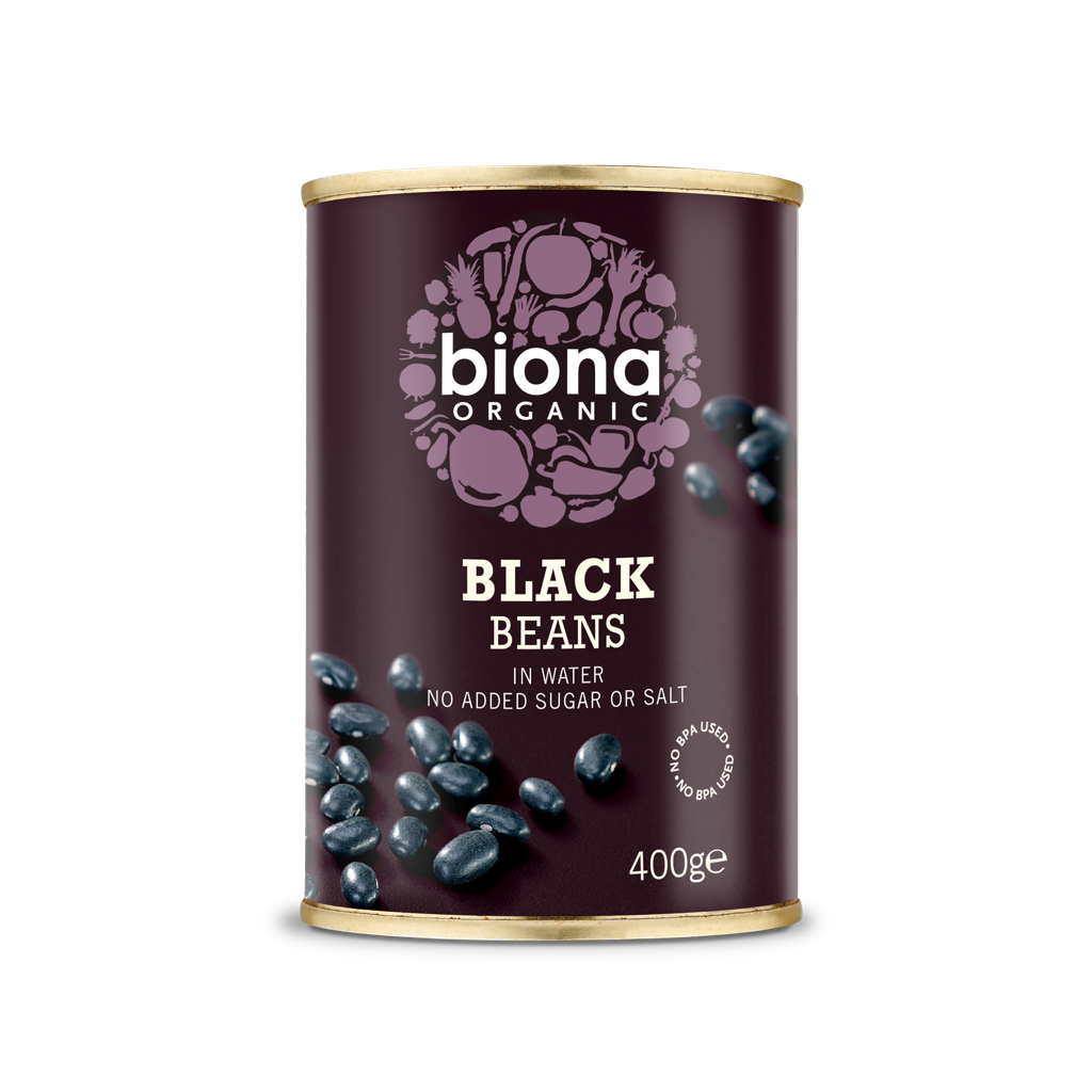 Biona Organic Black Beans 400g Tin