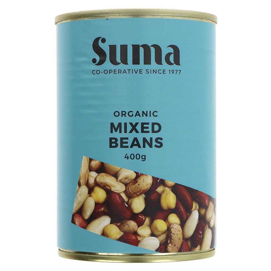 Suma Organic Mixed Beans 400g Tin