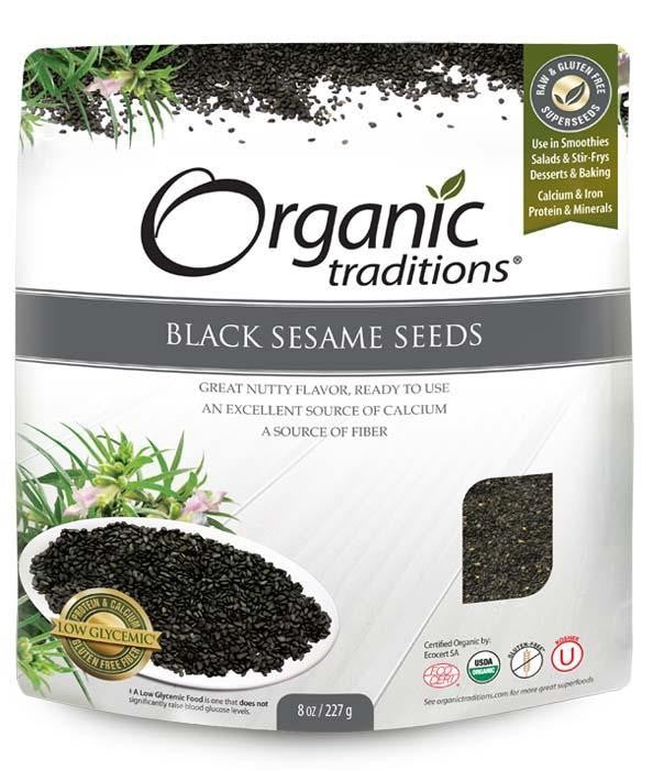 Organic Traditions Black Sesame Seeds 227g