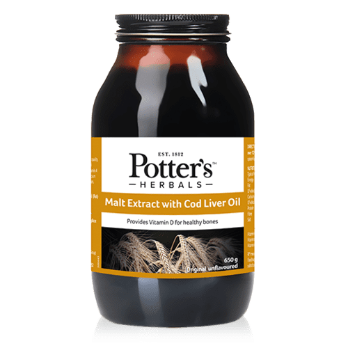 Potters Malt Extract With Cod Liver Oil 650g