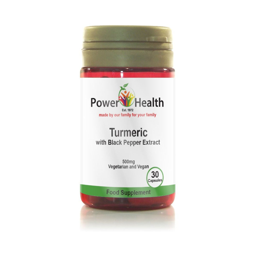 Power Health Turmeric 500mg with black pepper 30 Caps