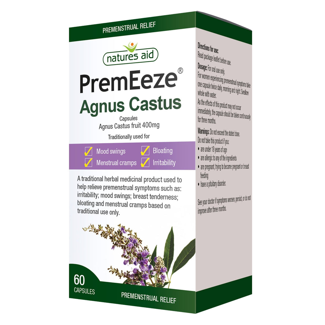 Natures Aid PremEeze Agnus Castus 60 Caps