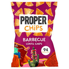 'Proper Chips' BBQ Lentil Chips 85g