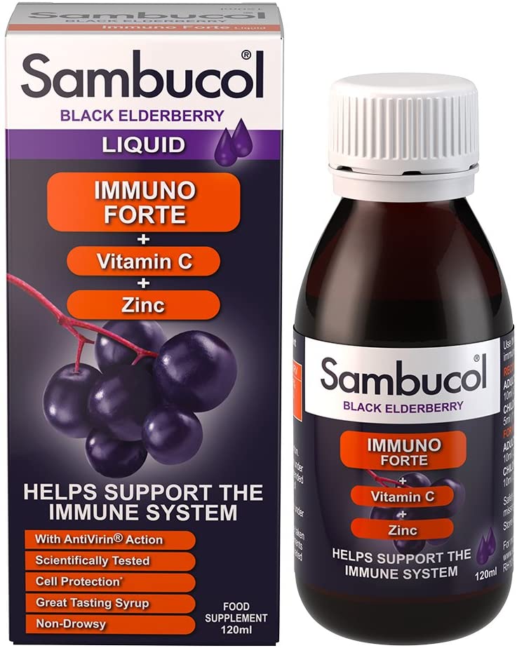 Sambucol Liquid Immuno Forte + Vitamin C + Zinc