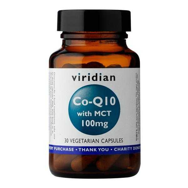 Viridian Co-Q10 with MCT 100mg 30 caps