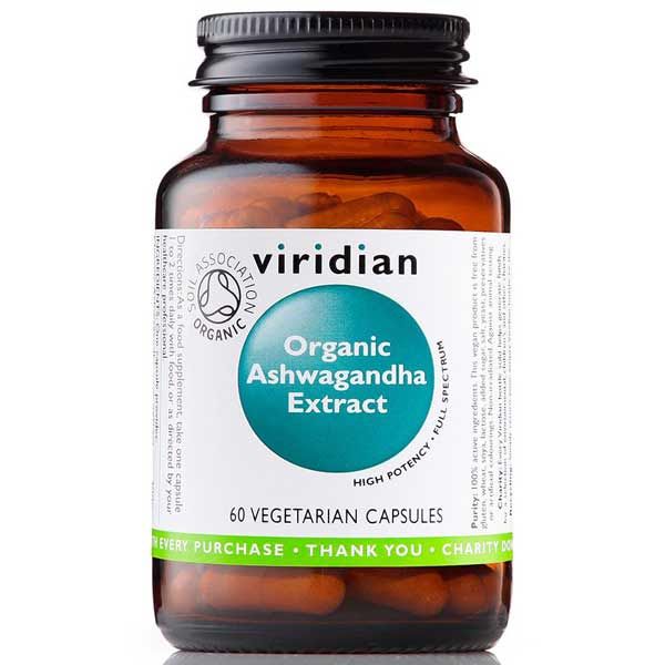 Viridian Organic Ashwagandha Extract 60 Caps