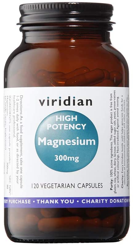 Viridian High Potency Magnesium 300mg 120 Caps
