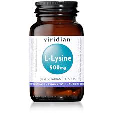 Viridian L-Lysine 500mg  30 Caps