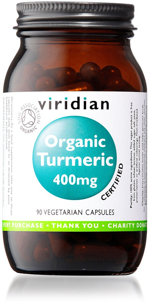 Viridian Organic Turmeric 400mg 90 Caps