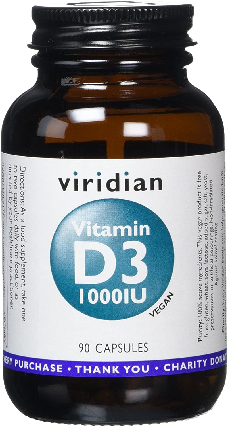 Viridian Vitamin D3 1000iu  90 Caps