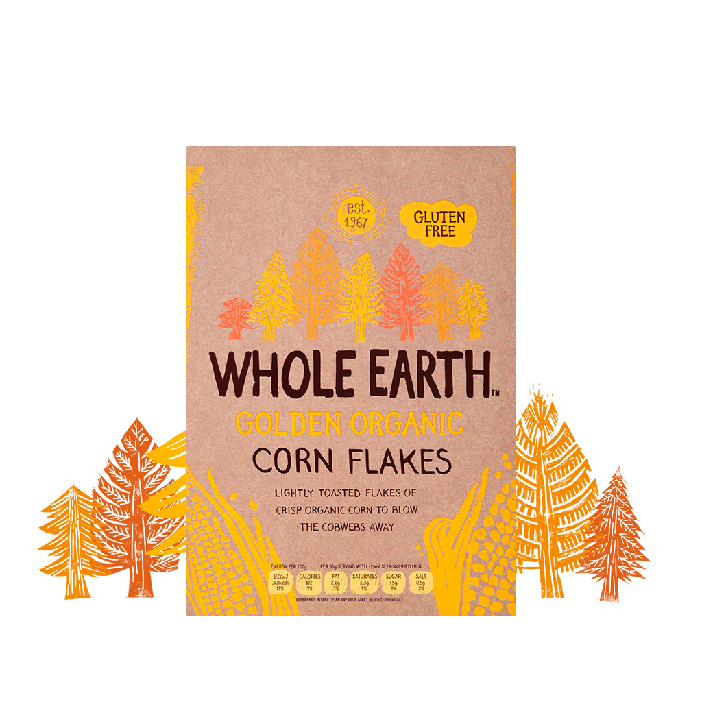 Whole Earth Cereal Golden Organic Corn Flakes